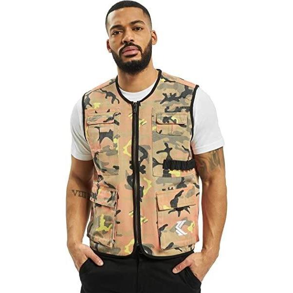 Thumbnail - Karl Kani, Herren, Jacke, ärmellose jacke camo utility (XS), Mehrfarbig, XS