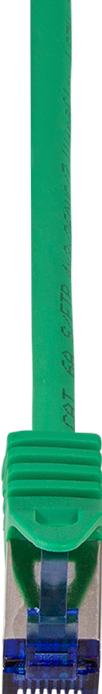 Actual product image LogiLink Patch cord Ultraflex Cat.6A S/FTP 10 m green withCat.7 raw cable extra flexible & (S/FTP, CAT6a, 10 m)