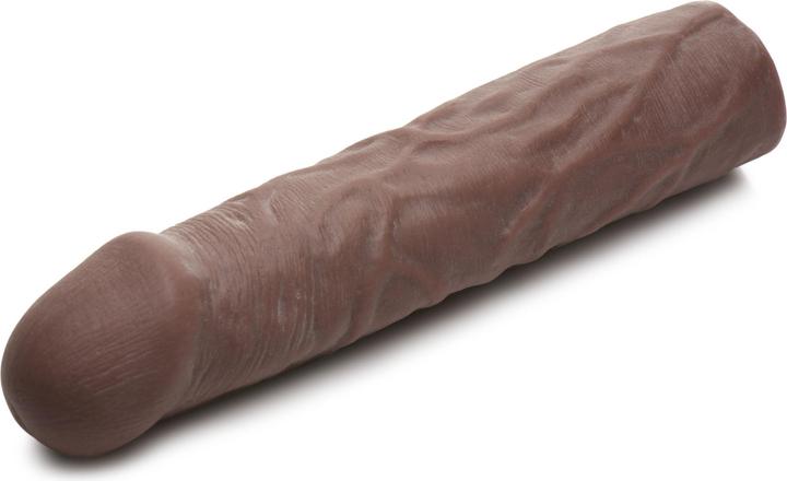 Actual product image Jock Extra Long Penis Sleeve 3" - Brown
