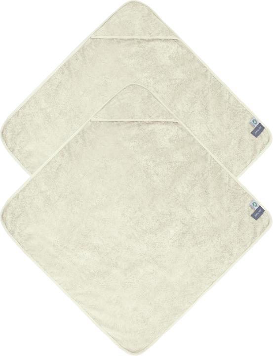 Aspero 2x Baby Kapuzenhandtücher aus Bio-Baumwolle 100x100 cm - 9233