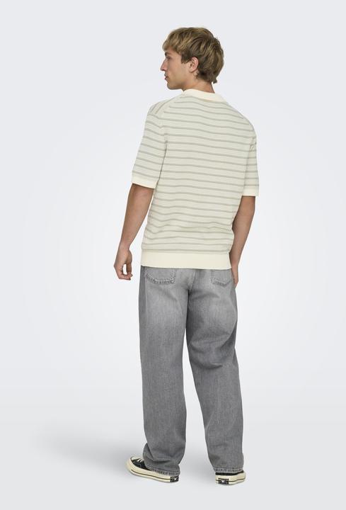 Produktbild Only & Sons Onstilo Life Reg Ss Split Neck Knit Noos (M)