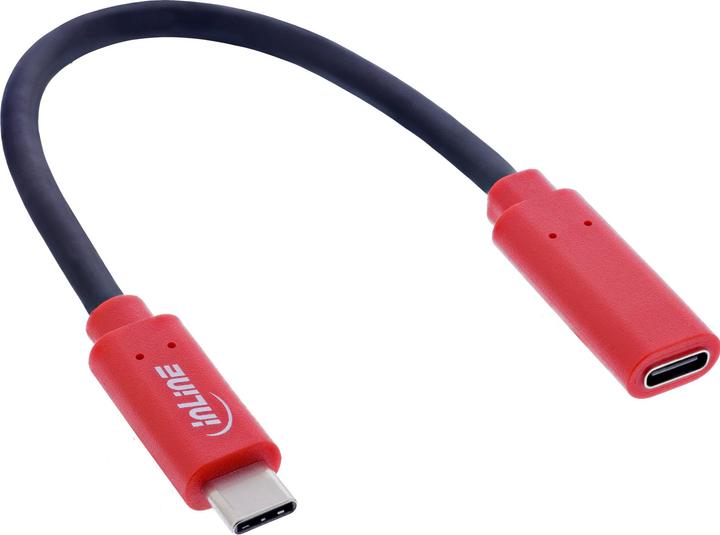 InLine ® USB-Datenblocker, Adapterkabel USB-C Stecker an Buchse, 0,2 m, 240 W PD (0.20 m, 240 W)