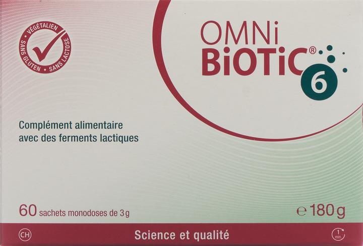 Actual product image Omni Biotic 6 powders 60 x 3 g (60 Piece, Powder, 3 g)
