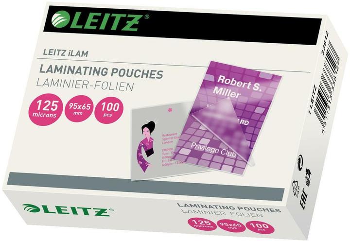 Leitz Pochette de plastification 65x95mm (65 x 95 mm, 100 pièce(s), 125 µm)