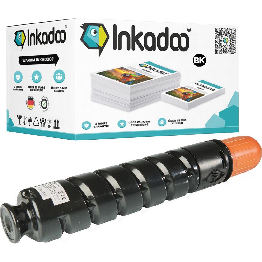 Inkadoo, Toner, Toner kompatibel zu Canon 2785B002 / C-EXV33 Toner, schwarz Schwarz (BK)