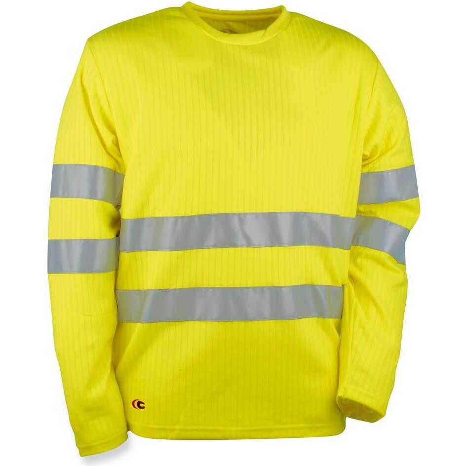 Cofra, Herren, Shirt, langarmshirt new flash, Gelb, (4XL)