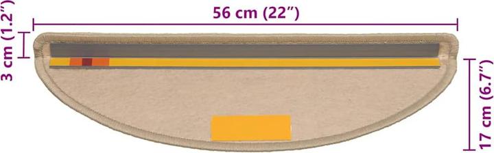Immagine prodotto vidaXL Stufenmatte (56 x 17 cm)