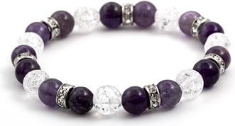 Produktbild Beneto Bead bracelet made of amethyst and crystal MINK69 / 18