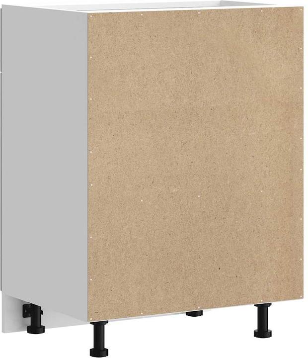 Produktbild vidaXL Küchen-Unterschrank Lucca Betongrau Holzwerkstoff Spülenunterschrank (60 x 46 x 81.5 cm)