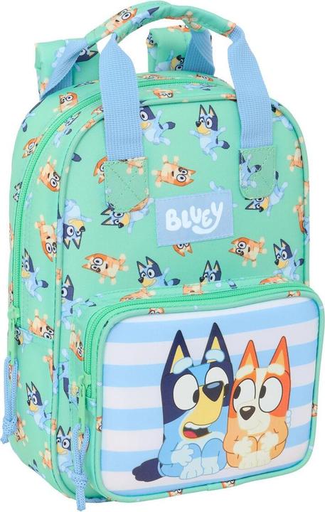 Bluey Schulrucksack Sisters grün 20 x 28 x 8 cm