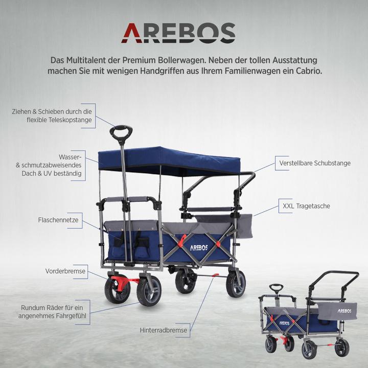 Produktbild Arebos Bollerwagen