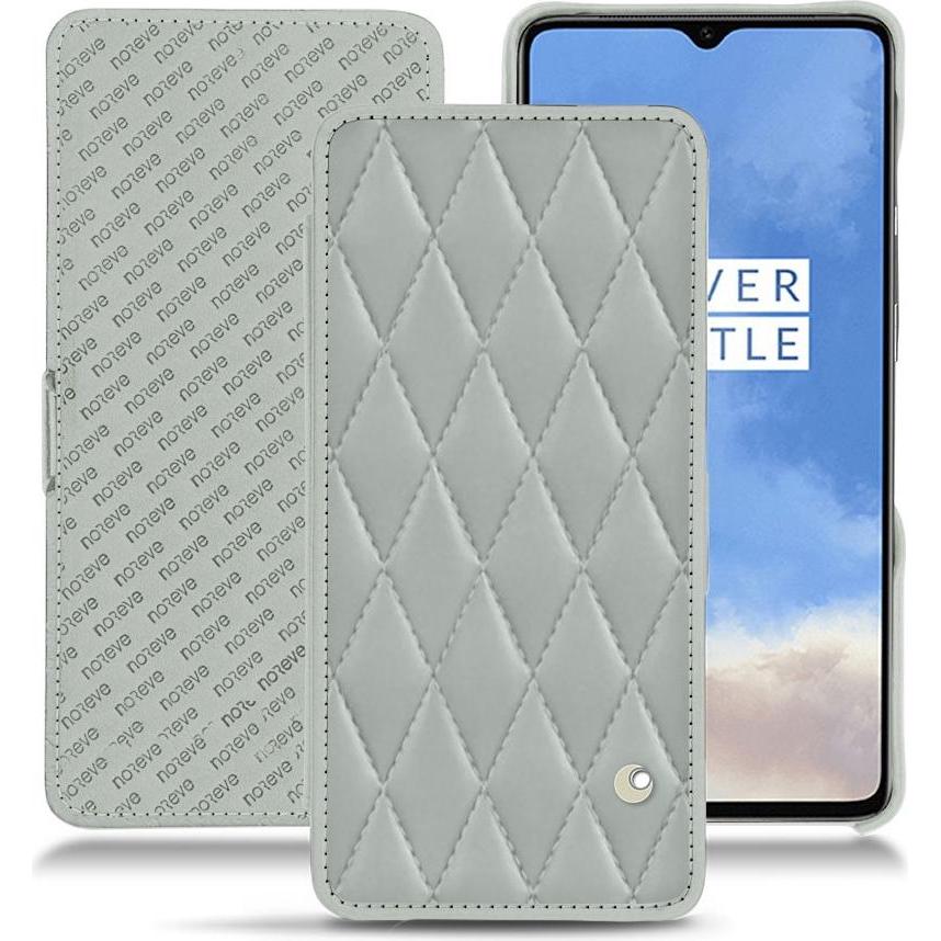 Noreve Lederschutzhülle horizontal (OnePlus 7T), Smartphone Hülle, Grau