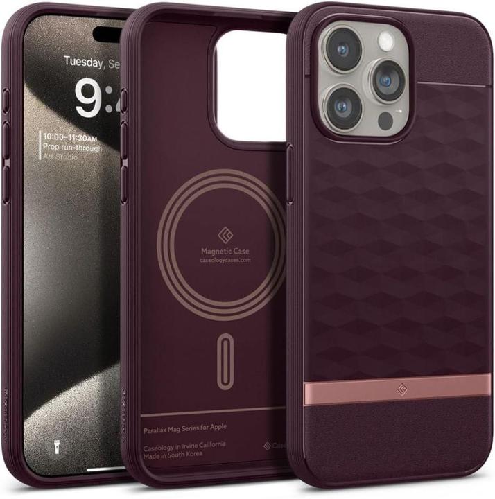 Image du produit Caseology Parallax MAG iPhone 15 Pro Max 6.7" Magsafe Burgundowy/Burgundy ACS06616 (Apple iPhone 15 Pro Max)