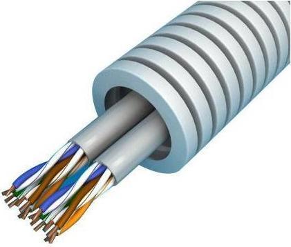Produktbild Preflexibel Datenleitung in Rohr 20mm S/FTP CAT 7 DUAL (2X) (CAT7)