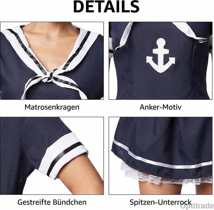 Immagine prodotto Dressforfun Costume da donna moglie di un marinaio (L)