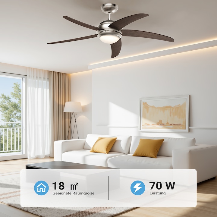 Actual product image Wiltec Ceiling fan (55 dB)