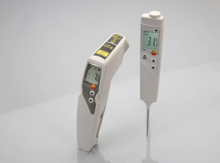 Testo 831 Set - Strumento di misurazione della temperatura interna a infrarossi e 106