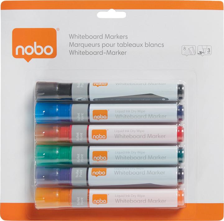 Produktbild Nobo Liquid InkMarker 3 in 1 (6x)