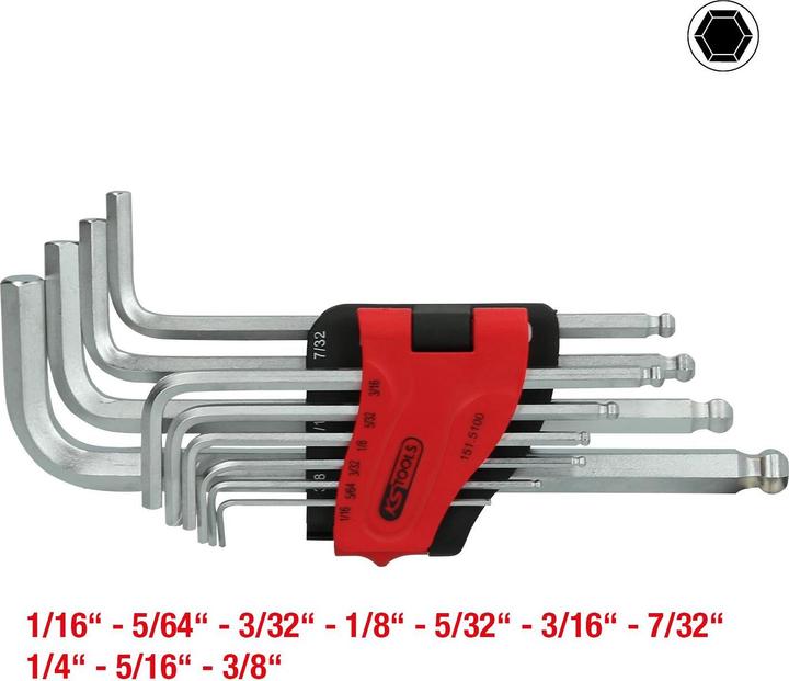 Actual product image KS Tools Angle pin wrench set long