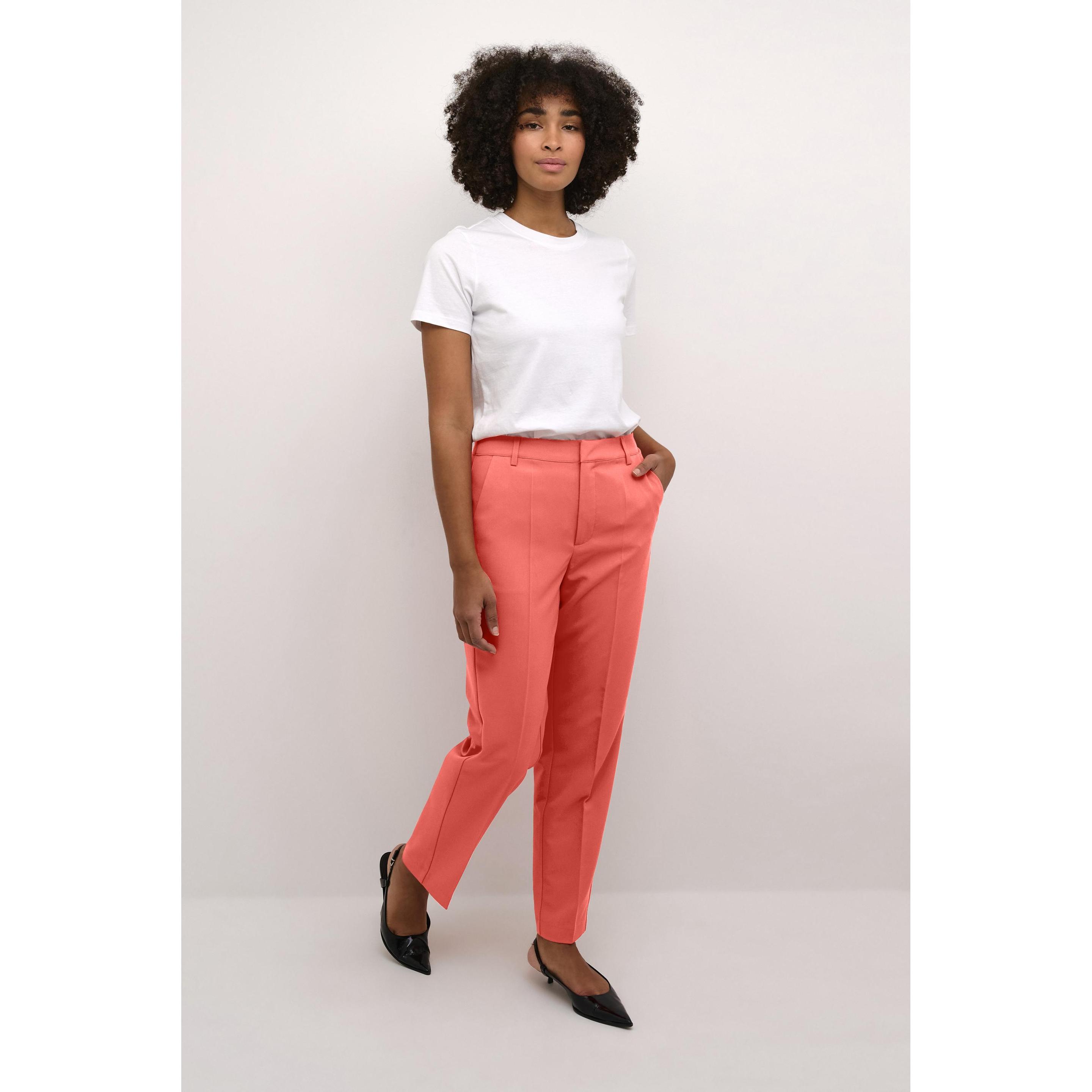 Thumbnail - Kaffe, Damen, Anzug, damenhose mit reissverschluss sakura hw, Orange, (44)