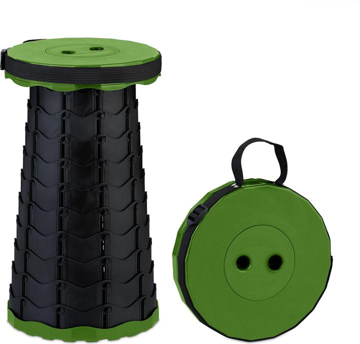 Actual product image Relaxdays telescopic stool