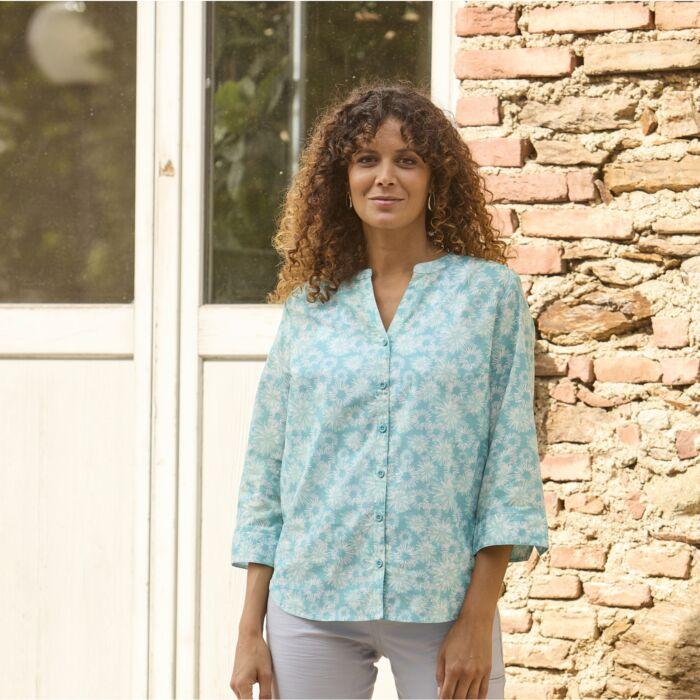 Immagine prodotto Artime Baumwollbluse mit Allover-Print (M)