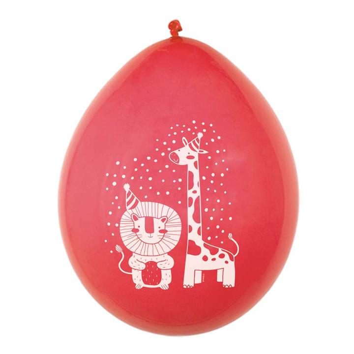 Actual product image Boland 6 latex balloons safari two-sided 25 cm (6 x)