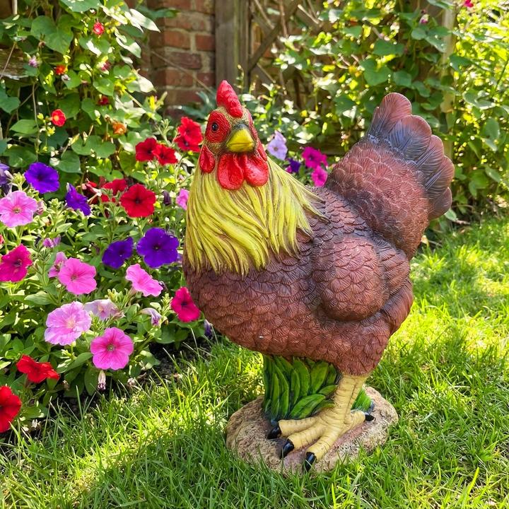 Produktbild Relaxdays Gartenfigur Huhn