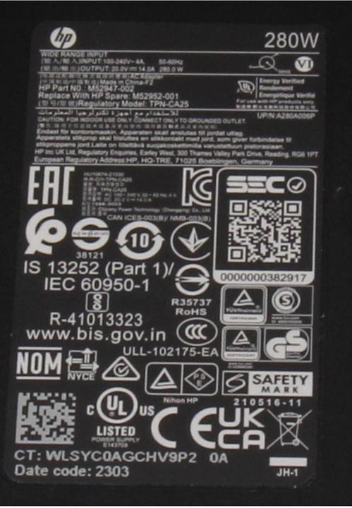 Produktbild HP M52947-002 (280 W)