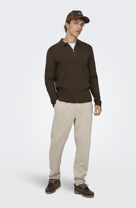 Produktbild Only & Sons Onscooper Reg Ls 12 Half Zip Polo Noos (M)