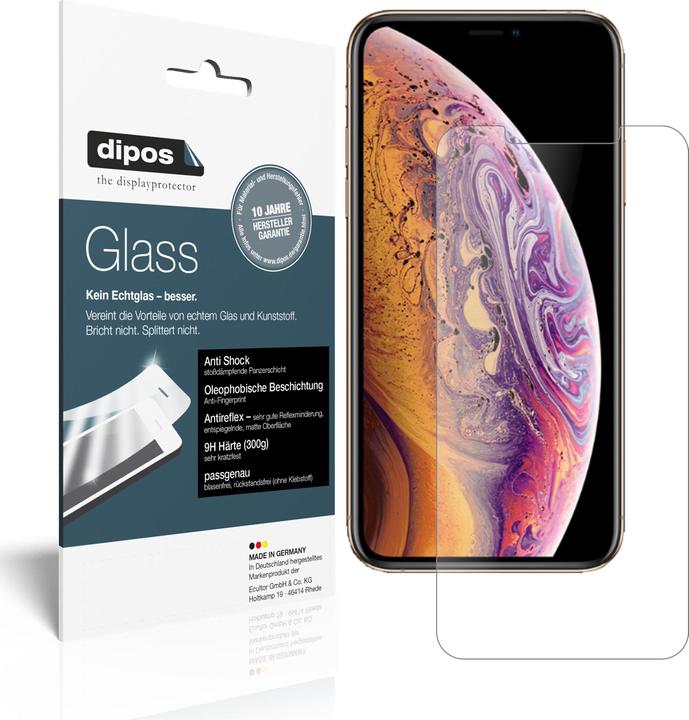Dipos Pellicola Protettiva Anti-Shock (2 Pezzo/i, Apple iPhone XS)