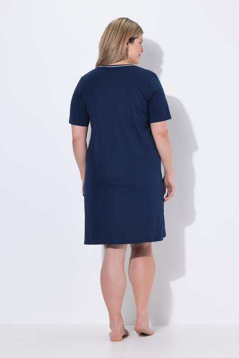Produktbild Ulla Popken Bigshirts, 2er-Pack, Boot, Tunika-/V-Ausschnitt, Halbarm (42, 44)