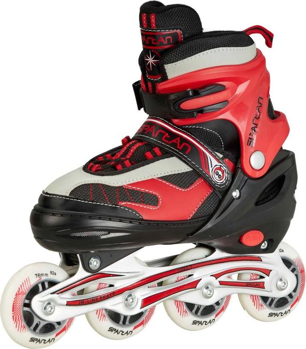 Actual product image Children inline skate "2 in 1 ", Red,, adjustable, 274 (40)