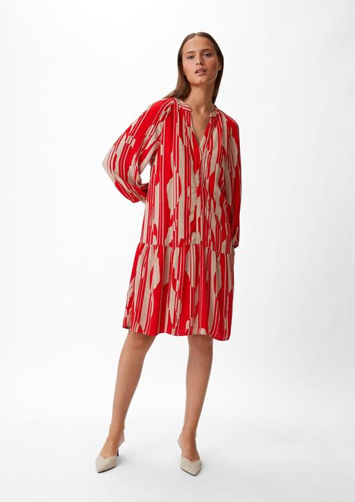 Image du produit Comma Kleid Volantkleid aus Viskose (36)
