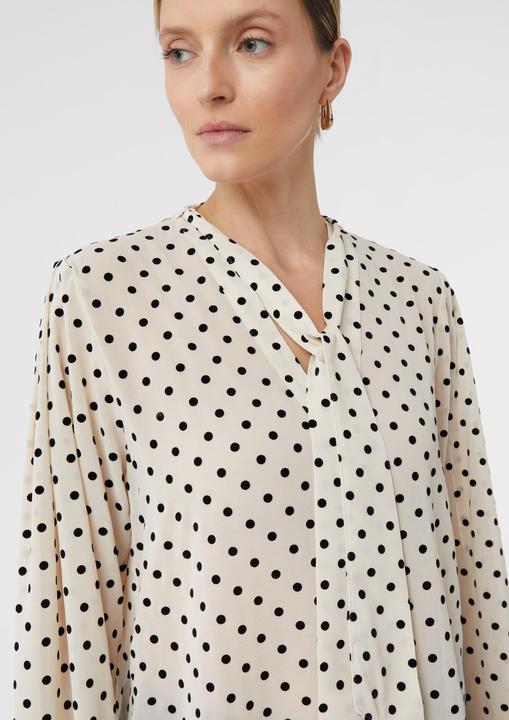 Immagine prodotto Comma Bluse Semitransparente Chiffonbluse mit Polka Dots und abnehmbarer Schluppe (32)