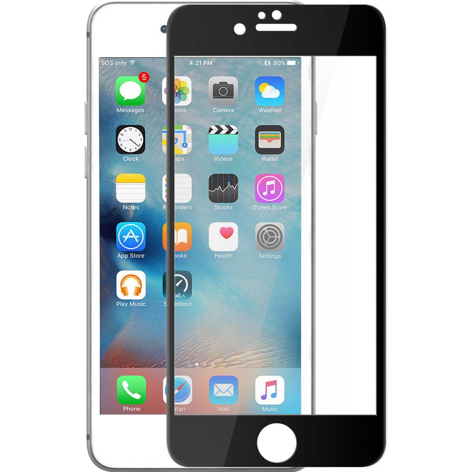 Thumbnail - Avizar Edge to Edge Bildschirmschutz, Display Folie (1 Stück, Apple iPhone 6s), Smartphone Schutzfolie, Schwarz