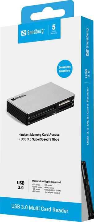 Actual product image Sandberg USB 3.0 Multi Card Reader (USB 3.0)