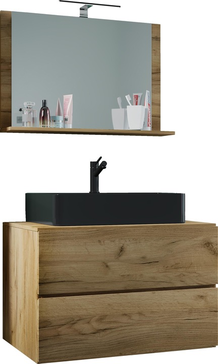 Produktbild VCM 3-tlg Waschtisch Badmöbel Lendas 80 cm M