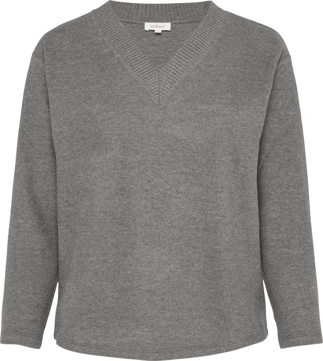 Produktbild s.Oliver Sweatshirt Weiches Sweatshirt mit V-Ausschnitt (44)