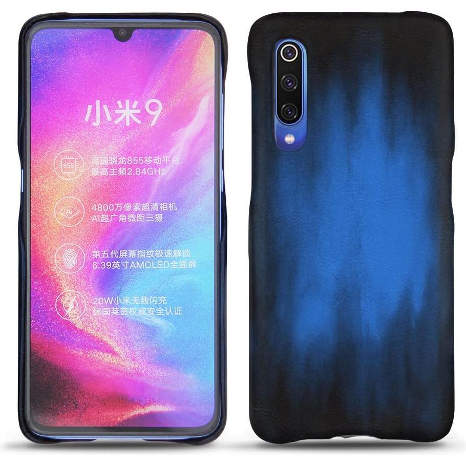 Noreve Lederschutzhülle (Xiaomi Mi 9), Smartphone Hülle, Blau