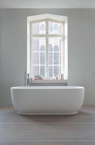 Produktbild Duravit Badewanne LUV 1800x850mm freist 2 Rückenschrägen weiss (252 l, 180 cm, 85 cm)