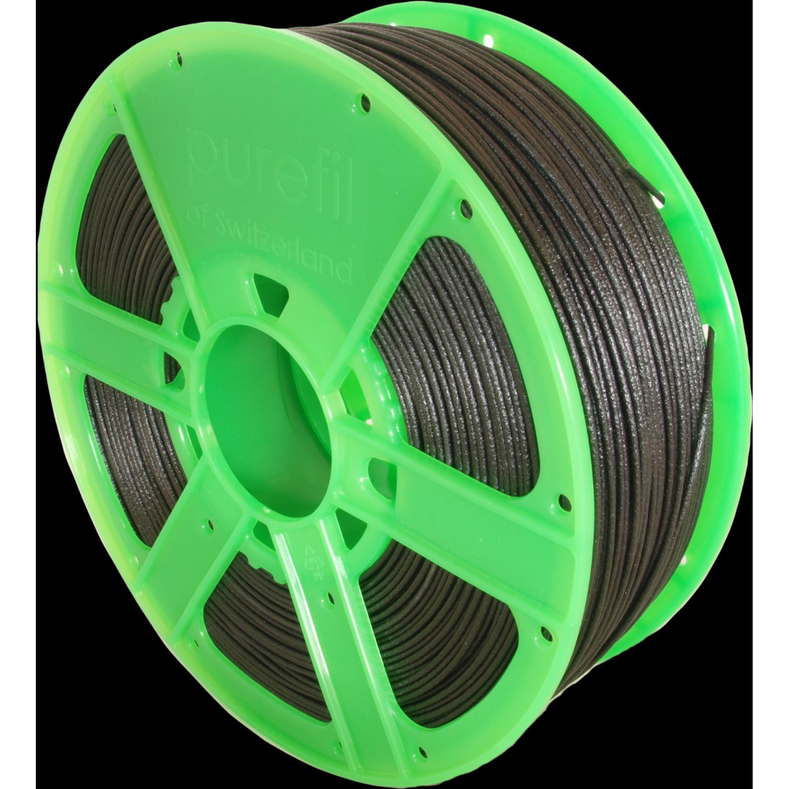 Purefil Filament (PC, 1.75 mm, 1000 g, Schwarz), 3D Filament, Schwarz