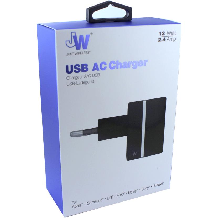 Thumbnail - Just Wireless JW Original (12 W), USB Ladegerät, Schwarz