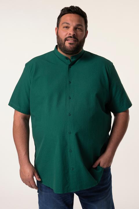 Immagine prodotto Men+ Hemd, Halbarm, Stehkragen, Seersucker, Comfort Fit (6XL)