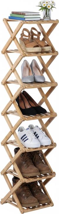 Produktbild Relaxdays Schuhregal faltbar (28 x 28 x 125 cm)