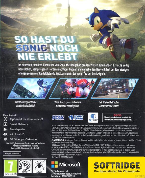 Produktbild Sega Sonic Frontiers Day One Edition (Xbox Series X, Xbox One S, DE)