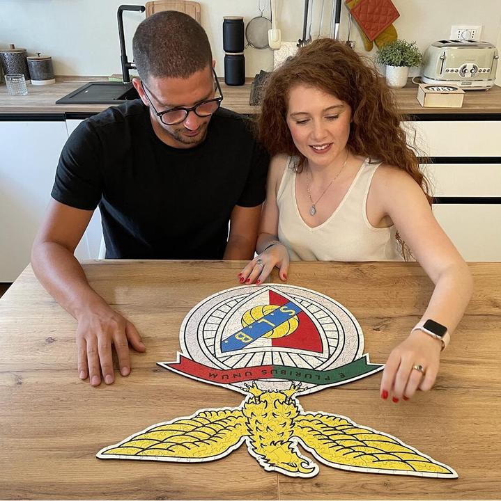 Actual product image Iconic SL Benfica - Logo - Wooden Puzzle Size S (150 pieces) (150 pieces)