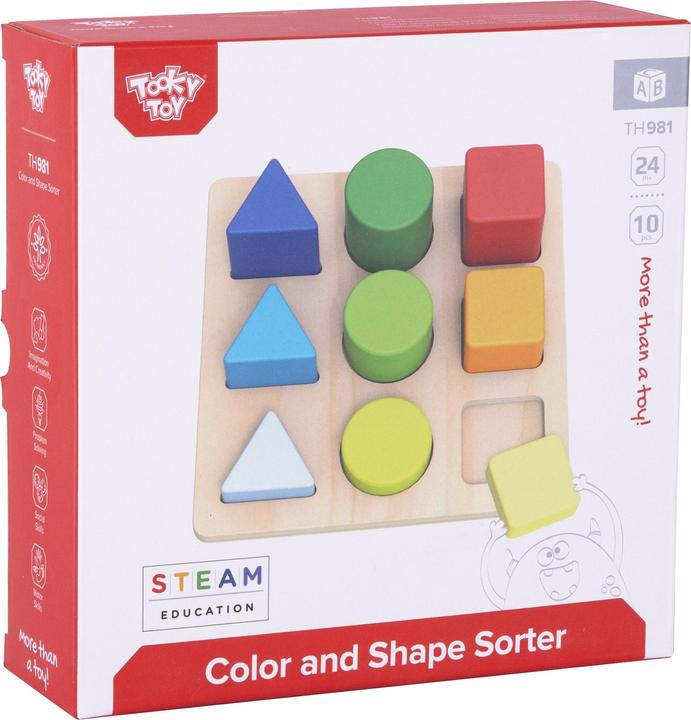 Actual product image Tooky Toy Sticking game Sorting board coloured, TH981