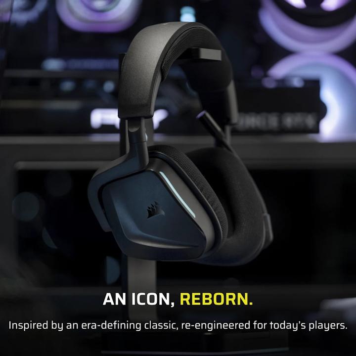 Produktbild Corsair VOID V2 - Carbon - Wireless Headset - Sony PlayStation 5 (Kabelgebunden, Kabellos)