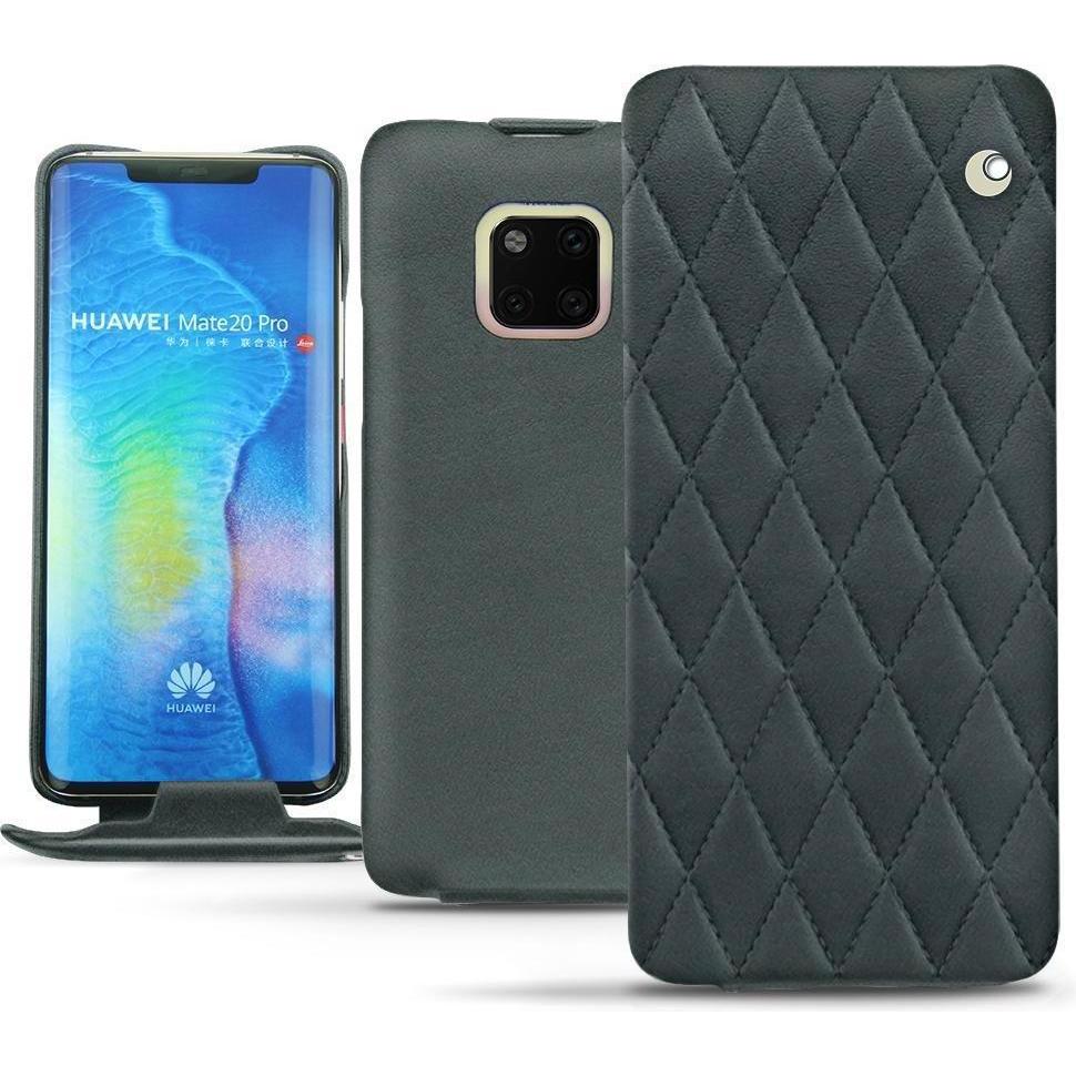 Thumbnail - Noreve Lederschutzhülle vertikal (Huawei Mate 20 Pro), Smartphone Hülle, Blau